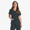 Blusa de trabajo con cuello en V Eds Essentials para mujer Blusa de trabajo con cuello en V Eds Essentials para mujer