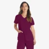 Blusa de trabajo con cuello en V Eds Essentials para mujer Blusa de trabajo con cuello en V Eds Essentials para mujer