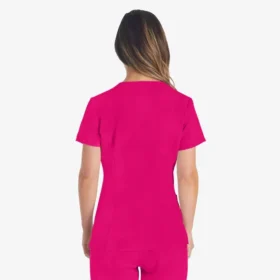 Blusa de trabajo con cuello en V Eds Essentials para mujer