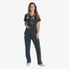Blusa de trabajo con cuello en V Eds Essentials para mujer Blusa de trabajo con cuello en V Eds Essentials para mujer