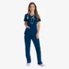 Blusa de trabajo con cuello en V Eds Essentials para mujer Blusa de trabajo con cuello en V Eds Essentials para mujer