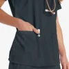 Blusa de trabajo con cuello en V Eds Essentials para mujer Blusa de trabajo con cuello en V Eds Essentials para mujer