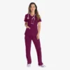 Blusa de trabajo con cuello en V Eds Essentials para mujer Blusa de trabajo con cuello en V Eds Essentials para mujer