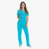 Blusa de trabajo con cuello en V Eds Essentials para mujer Blusa de trabajo con cuello en V Eds Essentials para mujer