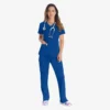 Blusa de trabajo con cuello en V Eds Essentials para mujer Blusa de trabajo con cuello en V Eds Essentials para mujer