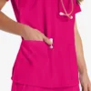 Blusa de trabajo con cuello en V Eds Essentials para mujer Blusa de trabajo con cuello en V Eds Essentials para mujer