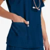 Blusa de trabajo con cuello en V Eds Essentials para mujer Blusa de trabajo con cuello en V Eds Essentials para mujer