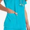 Blusa de trabajo con cuello en V Eds Essentials para mujer Blusa de trabajo con cuello en V Eds Essentials para mujer