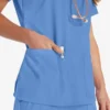 Blusa de trabajo con cuello en V Eds Essentials para mujer Blusa de trabajo con cuello en V Eds Essentials para mujer