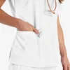 Blusa de trabajo con cuello en V Eds Essentials para mujer Blusa de trabajo con cuello en V Eds Essentials para mujer