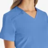 Blusa de trabajo con cuello en V Eds Essentials para mujer Blusa de trabajo con cuello en V Eds Essentials para mujer