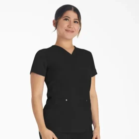 Blusa de trabajo con cuello en V Eds Nxt para mujer