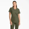 Blusa de trabajo con cuello en V Eds Nxt para mujer Blusa de trabajo con cuello en V Eds Nxt para mujer