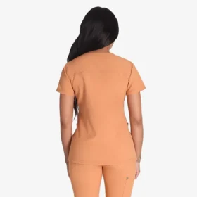 Blusa de trabajo con cuello en V Eds Nxt para mujer