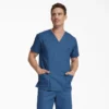 Blusa de trabajo con cuello en V Eds Signature para hombre