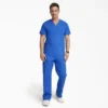 Blusa de trabajo con cuello en V Eds Signature para hombre