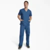 Blusa de trabajo con cuello en V Eds Signature para hombre
