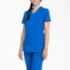Blusa médica Balance con cuello en V para mujer