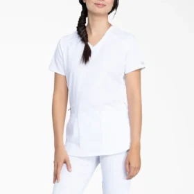 Blusa médica Balance con cuello en V para mujer
