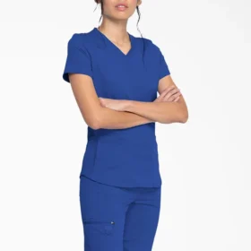 Blusa médica Balance con cuello en V para mujer