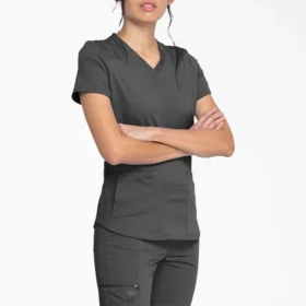 Blusa médica Balance con cuello en V para mujer
