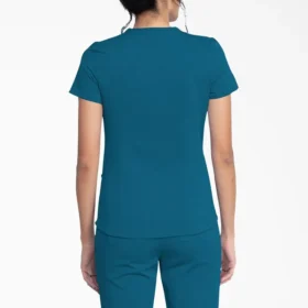 Blusa médica Balance con cuello en V para mujer