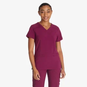 Blusa médica cruzada para mujer Eds Essentials