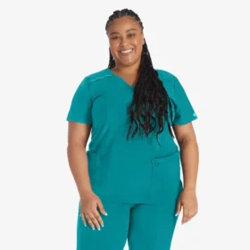 Blusa médica cruzada para mujer Eds Essentials