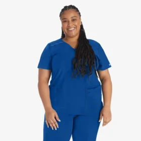 Blusa médica cruzada para mujer Eds Essentials