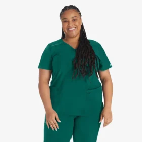 Blusa médica cruzada para mujer Eds Essentials