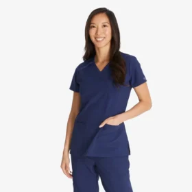 Blusa médica cruzada para mujer Eds Essentials