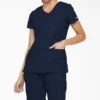 Blusa médica de cuello en V Eds Signature para mujer Blusa médica de cuello en V Eds Signature para mujer