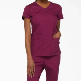 Blusa médica de cuello en V Eds Signature para mujer