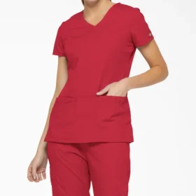 Blusa médica de cuello en V Eds Signature para mujer