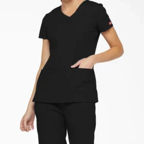 Blusa médica de cuello en V Eds Signature para mujer