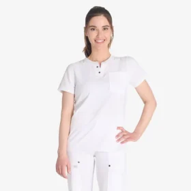 Blusa médica Henley Eds Nxt para mujer