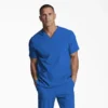 Blusa médica unisex con cuello en V de Eds Essentials Blusa médica unisex con cuello en V de Eds Essentials