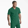 Blusa médica unisex con cuello en V de Eds Essentials Blusa médica unisex con cuello en V de Eds Essentials