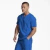 Blusa médica unisex con cuello en V de Eds Essentials Blusa médica unisex con cuello en V de Eds Essentials