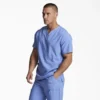 Blusa médica unisex con cuello en V de Eds Essentials Blusa médica unisex con cuello en V de Eds Essentials