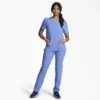 Blusa médica unisex con cuello en V de Eds Essentials Blusa médica unisex con cuello en V de Eds Essentials
