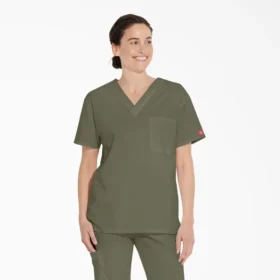 Blusa médica unisex con cuello en V de Eds Signature