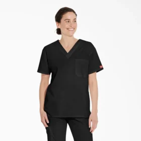Blusa médica unisex con cuello en V de Eds Signature