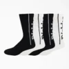 Calcetines con estampado de logotipo, talla 6-12, paquete de 4 Calcetines con estampado de logotipo, talla 6-12, paquete de 4