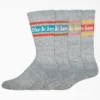 Calcetines con rayas de rugby, tallas 6-12, paquete de 4 Calcetines con rayas de rugby, tallas 6-12, paquete de 4