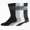 Calcetines con rayas de rugby, tallas 6-12, paquete de 4 Calcetines con rayas de rugby, tallas 6-12, paquete de 4