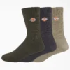 Calcetines cortos bordados Dickies, tallas 6-12, paquete de 3
