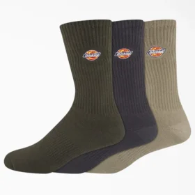 Calcetines cortos bordados Dickies, tallas 6-12, paquete de 3