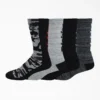 Calcetines cortos con logo y estampado de camuflaje, tallas 6-12, paquete de 4 Calcetines cortos con logo y estampado de camuflaje, tallas 6-12, paquete de 4