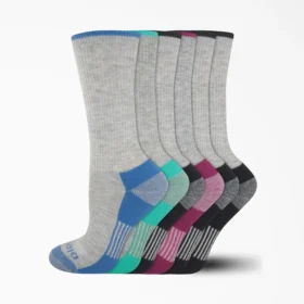 Calcetines cortos para mujer con control de humedad, talla 6-9, paquete de 6